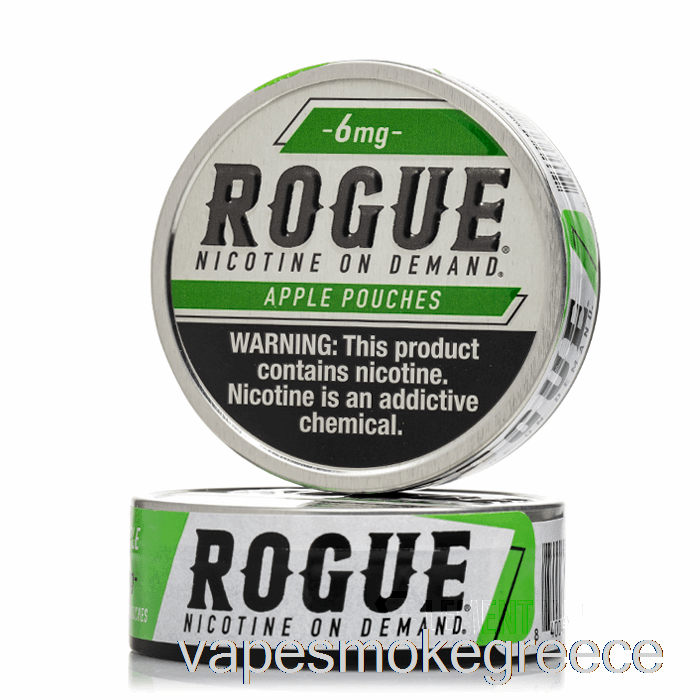 Vape Greece Rogue σακουλάκια νικοτίνης - μήλο 3mg (5-συσκευασία)